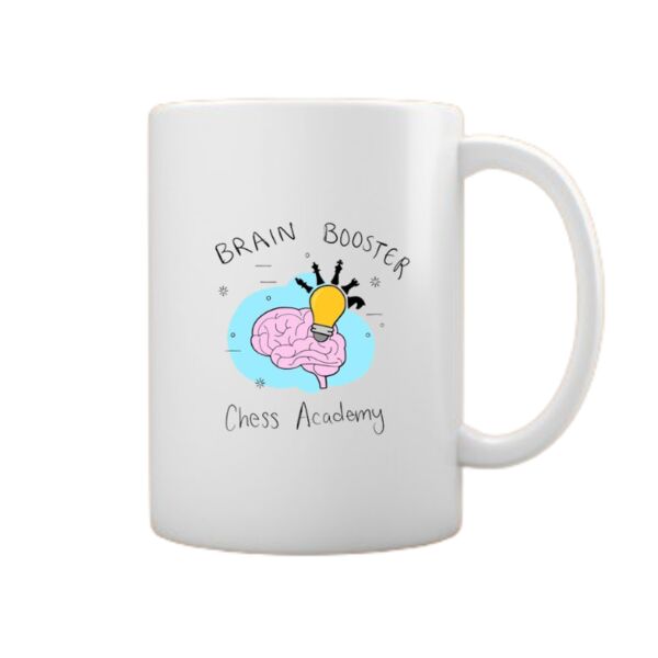 White Ceramic 11 Oz Coffee Mug with Custom Logo or Text Thumbnail