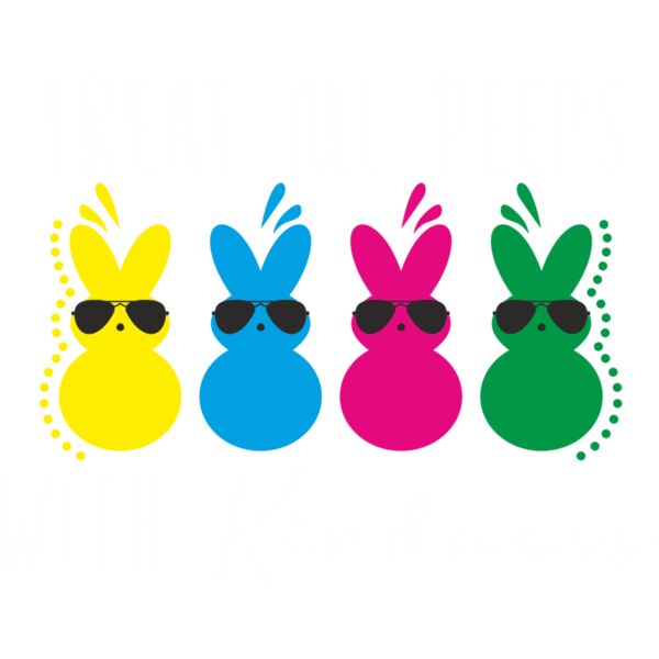 T SHIRT   TREAT ALL PEEPS WITH KINDNESS1 Thumbnail