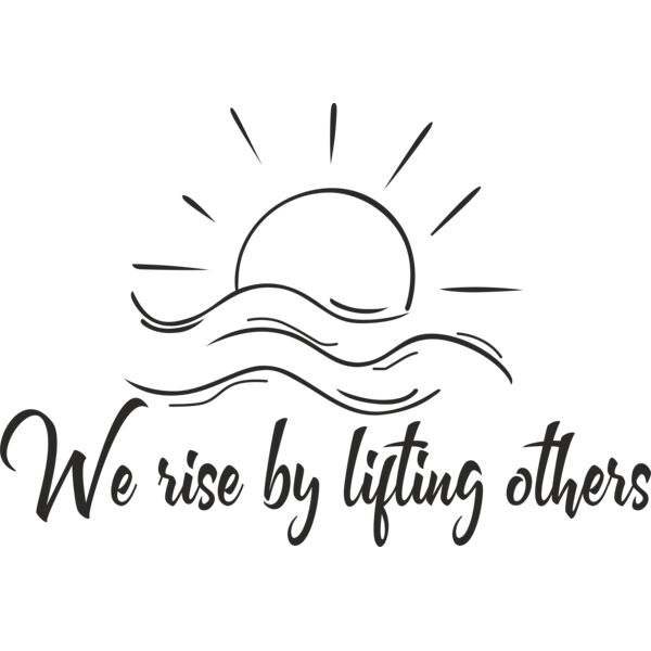 TSHIRT   WE RISE BY LIFTING OTHERS1   BLK Thumbnail