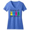 Women's Perfect Blend ® CVC V Neck Tee Thumbnail