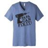 Unisex Triblend Short Sleeve V Neck Te Thumbnail