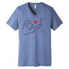 Unisex Triblend Short Sleeve V Neck Te Thumbnail