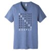 Unisex Triblend Short Sleeve V Neck Te Thumbnail