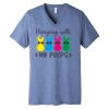 Unisex Triblend Short Sleeve V Neck Te Thumbnail