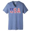 Unisex Triblend Short Sleeve V Neck Te Thumbnail